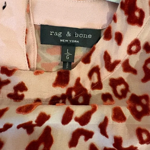 Rag & Bone Pink Patterned Blouse - Picture 7 of 9